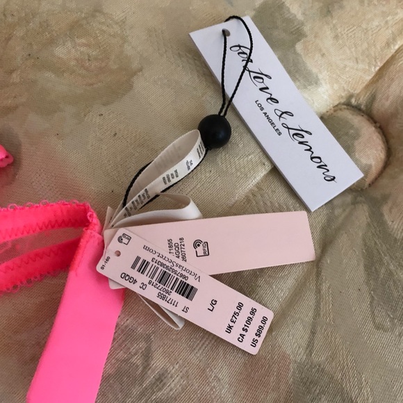 NWT For Love and Lemons X VS Bra & Panties Set L - Picture 10 of 14